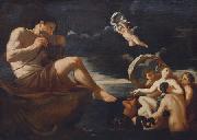 johan, Galatea mit ihren Begleiterinnen vor Polyphem